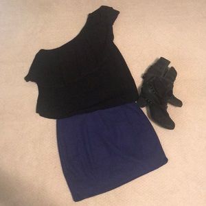 Purple Banana Republic Mini Skirt